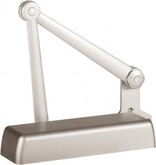 Stanley - 11-1/4" Closer Body Length, Multi-Size Closer Manual Damper - Painted Aluminum Finish, Left Hand - Exact Tooling