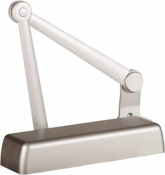 Stanley - 11-1/4" Closer Body Length, Multi-Size Closer Manual Damper - Painted Aluminum Finish, Reversible - Exact Tooling