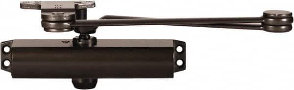 Stanley - 9-3/4" Closer Body Length, Multi-Size Closer Manual Damper - Painted Aluminum Finish, Reversible - Exact Tooling