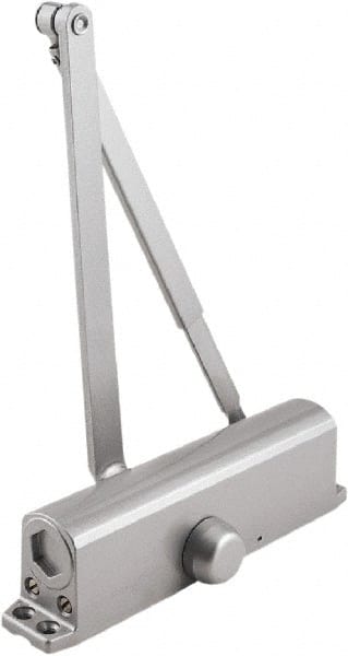 Stanley - 9-3/4" Closer Body Length, Multi-Size Closer Manual Damper - Painted Aluminum Finish, Reversible - Exact Tooling