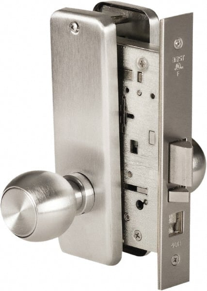 Stanley - Grade 1 Office Lever Lockset - 2-3/4" Back Set, Best SFIC Cylinder, Brass Alloy, Satin Chrome Finish - Exact Tooling