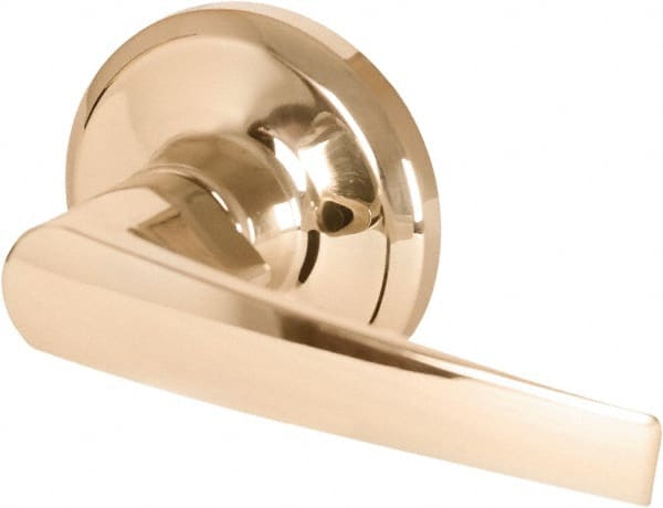 Stanley - Grade 2 Dummy Lever Lockset - 2-3/8 & 2-3/4" Back Set, Keyless Cylinder, Brass Alloy, Bright Brass Finish - Exact Tooling