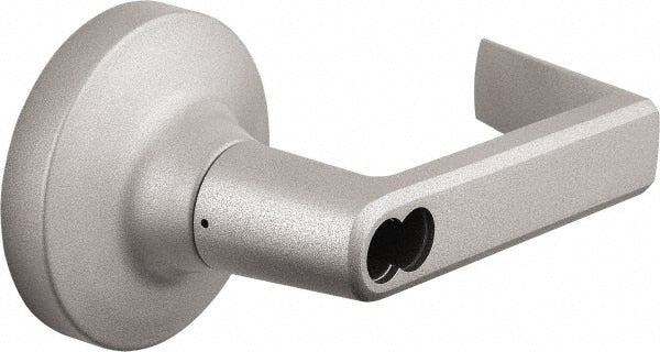 Precision - 5" OAL Nonhanded Flatbar - 32 to 36" Door Width, Painted Aluminum Finish, Grade 1, Stanley Commercial Hardware - Exact Tooling