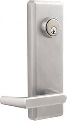 Precision - 10" OAL Nonhanded Flatbar - 32 to 36" Door Width, Satin Chrome Finish, Grade 1, Stanley Commercial Hardware - Exact Tooling