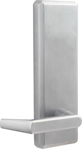 Precision - 10" OAL Nonhanded Flatbar - 32 to 36" Door Width, Satin Chrome Finish, Grade 1, Stanley Commercial Hardware - Exact Tooling