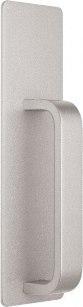 Precision - 10" OAL Right Hand Reverse Unrated Flatbar - 32 to 36" Door Width, Painted Aluminum Finish, Grade 1, Reliant Series - Exact Tooling