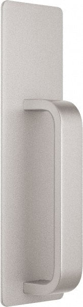 Precision - 10" OAL Reversible Unrated Flatbar - 32 to 36" Door Width, Painted Aluminum Finish, Grade 1, Reliant Series - Exact Tooling