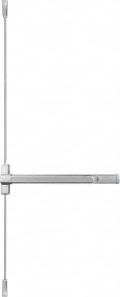 Precision - 36" OAL Nonhanded Flatbar - 32 to 36" Door Width, Painted Aluminum Finish, Grade 1, Stanley Commercial Hardware - Exact Tooling