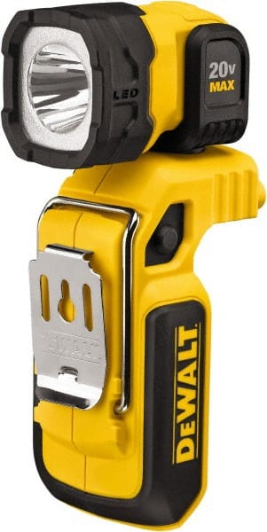 DeWALT - 20 Volts, 500 Lumens, Cordless Work Light - Yellow/Black, Up to 27 hr Run Time - Exact Tooling