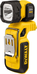DeWALT - 20 Volts, 500 Lumens, Cordless Work Light - Yellow/Black, Up to 27 hr Run Time - Exact Tooling