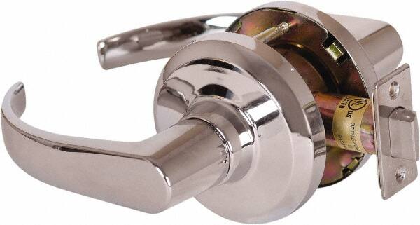 Stanley - Grade 1 Passage Lever Lockset - 2-3/4" Back Set, Keyless Cylinder, Brass Alloy, Bright Chrome Finish - Exact Tooling