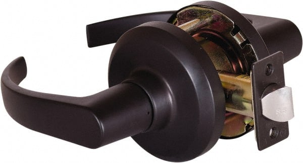 Stanley - Grade 1 Passage Lever Lockset - 2-3/4" Back Set, Keyless Cylinder, Brass Alloy, Oil Rubbed Bronze Finish - Exact Tooling