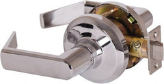 Stanley - Grade 1 Passage Lever Lockset - 2-3/4" Back Set, Keyless Cylinder, Brass Alloy, Bright Chrome Finish - Exact Tooling