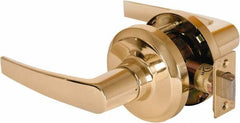 Stanley - Grade 1 Passage Lever Lockset - 2-3/4" Back Set, Keyless Cylinder, Brass Alloy, Bright Brass Finish - Exact Tooling
