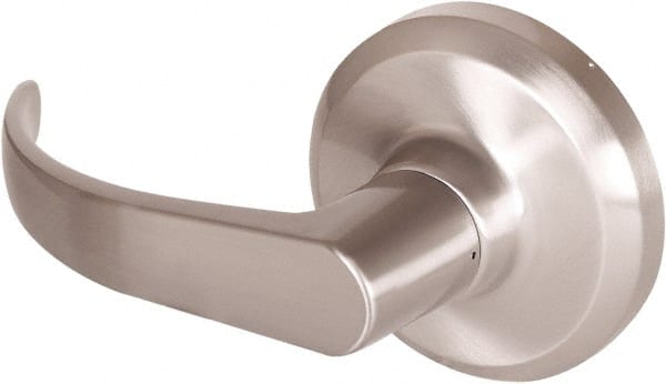 Stanley - Grade 1 Dummy Lever Lockset - 2-3/4" Back Set, Keyless Cylinder, Brass Alloy, Satin Nickel Finish - Exact Tooling