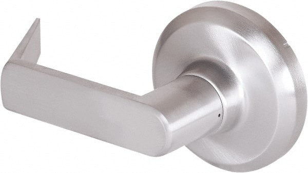 Stanley - Grade 1 Dummy Lever Lockset - 2-3/4" Back Set, Keyless Cylinder, Brass Alloy, Satin Chrome Finish - Exact Tooling
