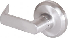Stanley - Grade 1 Dummy Lever Lockset - 2-3/4" Back Set, Keyless Cylinder, Brass Alloy, Satin Chrome Finish - Exact Tooling