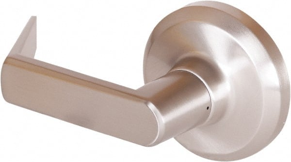 Stanley - Grade 1 Dummy Lever Lockset - 2-3/4" Back Set, Keyless Cylinder, Brass Alloy, Satin Nickel Finish - Exact Tooling
