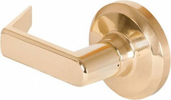 Stanley - Grade 1 Dummy Lever Lockset - 2-3/4" Back Set, Keyless Cylinder, Brass Alloy, Bright Brass Finish - Exact Tooling