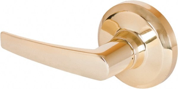 Stanley - Grade 1 Dummy Lever Lockset - 2-3/4" Back Set, Keyless Cylinder, Brass Alloy, Bright Brass Finish - Exact Tooling