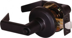 Stanley - Grade 1 Privacy Lever Lockset - 2-3/4" Back Set, Keyless Cylinder, Brass Alloy, Oil Rubbed Bronze Finish - Exact Tooling