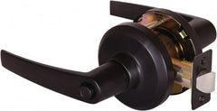 Stanley - Grade 1 Privacy Lever Lockset - 2-3/4" Back Set, Keyless Cylinder, Brass Alloy, Oil Rubbed Bronze Finish - Exact Tooling