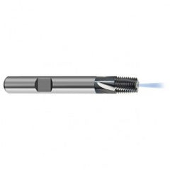 1-11-1/2 5FL Carbide Thread Mill NPT Tap-Coolant Thru-TiCN - Exact Tooling