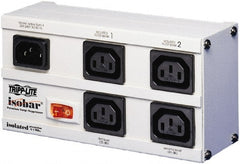 Tripp-Lite - 4 Outlets, 120 VAC10 Amps, 6.56' Cord, Power Outlet Strip - Floor, Keyhole Mount, 5-15 NEMA Configuration, 3-1/2" Strip - Exact Tooling