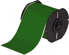 Brady - 4" Wide x 1,200" Long, Green Vinyl Tape - For BBP30 Label Printer, BBP33 Label Printer, BBP35 Multicolor Sign & Label Printer, BBP37 Color & Cut Sign & Label Printer, BradyPrinter S3100, BBP31 Sign & Label Printer - Exact Tooling