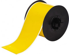 Brady - 3" Wide x 1,200" Long, Yellow Vinyl Tape - For BBP30 Label Printer, BBP33 Label Printer, BBP35 Multicolor Sign & Label Printer, BBP37 Color & Cut Sign & Label Printer, BradyPrinter S3100, BBP31 Sign & Label Printer - Exact Tooling