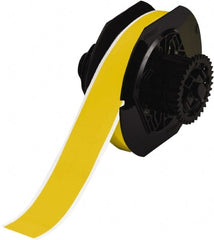 Brady - 1-1/8" Wide, Yellow Vinyl Labels - For BBP30 Label Printer, BBP33 Label Printer, BBP35 Multicolor Sign & Label Printer, BBP37 Color & Cut Sign & Label Printer, BradyPrinter S3100, BBP31 Sign & Label Printer - Exact Tooling