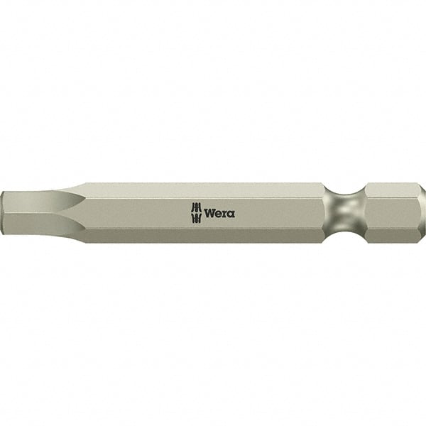 Wera - 3/16" Hex Screwdriver Bit - 1/4" Drive, 89mm OAL - Exact Tooling