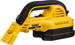 DeWALT - 0.5 Gal Plastic Tank, Battery Powered Wet/Dry Vacuum - 0.33 Peak hp, 20 Volt, 1-1/4" Hose Fitting, Cordless, HEPA Filter - Exact Tooling