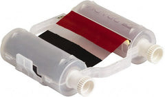 Brady - 4.33" Wide x 2,400" Long, Black/Red Resin Ribbon Printer Ribbon - For BBP35 Multicolor Sign & Label Printer, BBP37 Color & Cut Sign & Label Printer - Exact Tooling