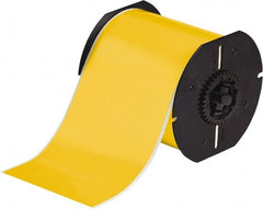Brady - 4" Wide, Yellow Vinyl Labels - For BBP30 Label Printer, BBP33 Label Printer, BBP35 Multicolor Sign & Label Printer, BBP37 Color & Cut Sign & Label Printer, BradyPrinter S3100, BBP31 Sign & Label Printer - Exact Tooling
