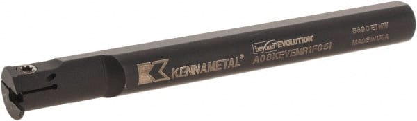 Kennametal - 5/8" Min Bore Diam, 125mm OAL, 1/2" Shank Diam, A-EVE Indexable Boring Bar - 1" Max Bore Depth, EG0160M1FP02 Insert - Exact Tooling