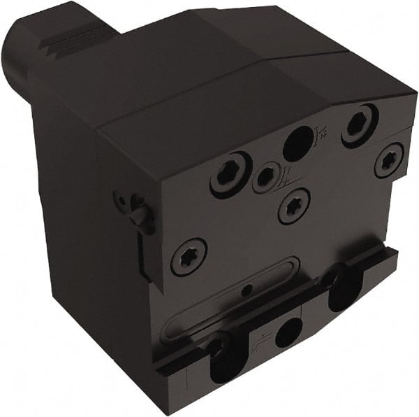 Seco - Tool Block Style 150.10-JETI, 20mm Blade Height, 96mm OAL, 66mm OAH, Indexable Cutoff Blade Tool Block - 30mm Shank Width, Through Coolant - Exact Tooling