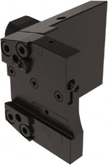 Seco - Tool Block Style 150.10-JETI, 25mm Blade Height, 130.5mm OAL, 100mm OAH, Indexable Cutoff Blade Tool Block - 40mm Shank Width, Through Coolant - Exact Tooling