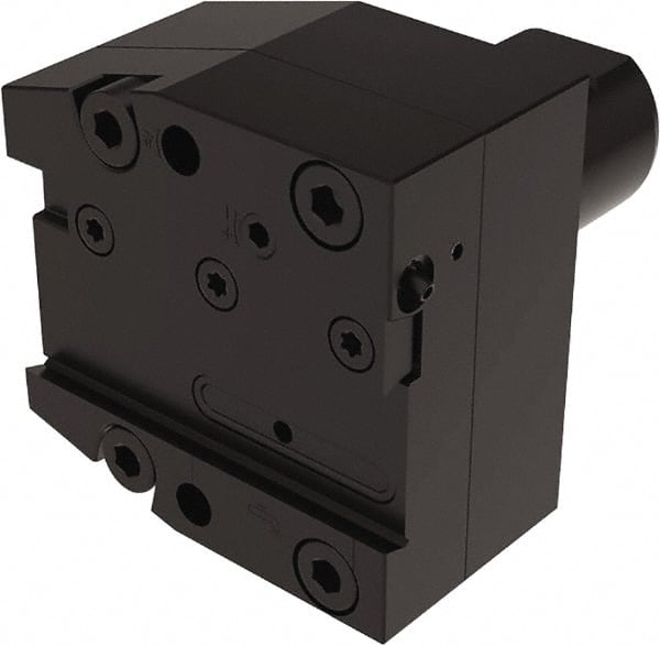 Seco - Tool Block Style 150.10-JETI, 25mm Blade Height, 96mm OAL, 85mm OAH, Indexable Cutoff Blade Tool Block - 40mm Shank Width, Through Coolant - Exact Tooling