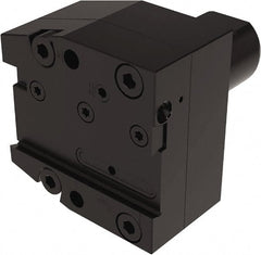 Seco - Tool Block Style 150.10-JETI, 25mm Blade Height, 96mm OAL, 85mm OAH, Indexable Cutoff Blade Tool Block - 40mm Shank Width, Through Coolant - Exact Tooling