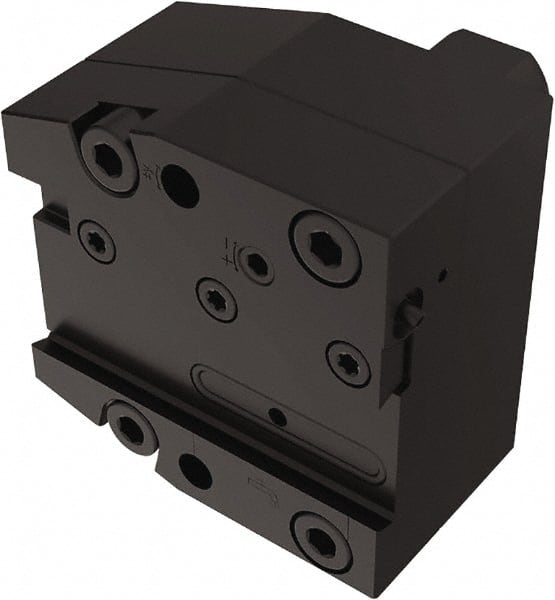 Seco - Tool Block Style 150.10-JETI, 25mm Blade Height, 96mm OAL, 85mm OAH, Indexable Cutoff Blade Tool Block - 30mm Shank Width, Through Coolant - Exact Tooling