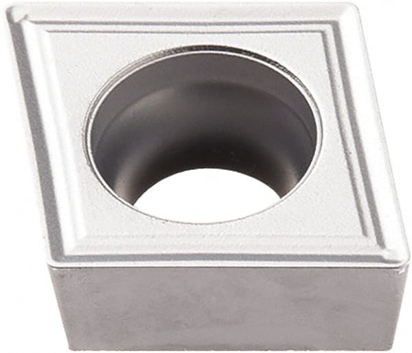 Seco - CCMT32.52 M3 Grade TP3501 Carbide Turning Insert - TiCN/Al2O3 Finish, 80° Diamond, 3/8" Inscr Circle, 5/32" Thick, 1/32" Corner Radius - Exact Tooling