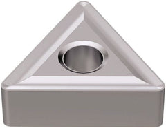 Seco - TNMG332 M4 Grade TK1501 Carbide Turning Insert - Ti(C/N)/Al2O3/Cr Finish, 60° Triangle, 3/8" Inscr Circle, 3/16" Thick, 1/32" Corner Radius - Exact Tooling
