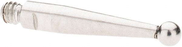 SPI - 2mm Ball Diam, Stainless Steel, Ball Test Indicator Contact Point - 13.7mm Contact Point Length, Use with SPI Integral Series - Exact Tooling