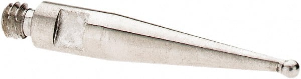 SPI - 1mm Ball Diam, Stainless Steel, Ball Test Indicator Contact Point - 13.7mm Contact Point Length, Use with SPI Integral Series - Exact Tooling