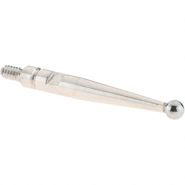 SPI - 2mm Ball Diam, Carbide, Ball Test Indicator Contact Point - 20.8mm Contact Point Length, Use with SPI Integral Series - Exact Tooling