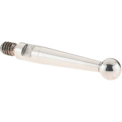 SPI - 3mm Ball Diam, Stainless Steel, Ball Test Indicator Contact Point - 16.8mm Contact Point Length, Use with SPI Integral Series - Exact Tooling