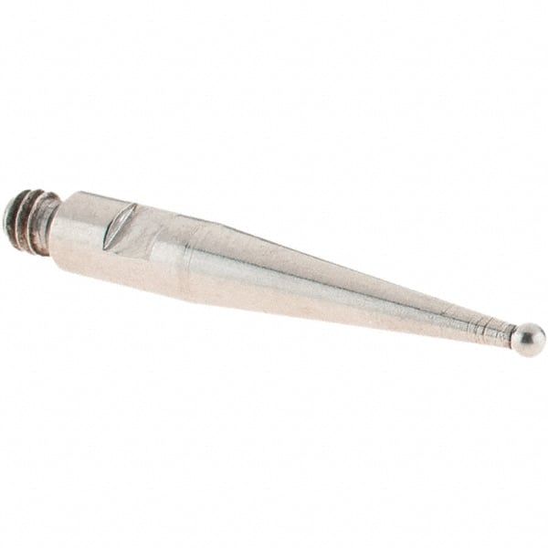 SPI - 1mm Ball Diam, Stainless Steel, Ball Test Indicator Contact Point - 16.8mm Contact Point Length, Use with SPI Integral Series - Exact Tooling