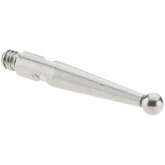 SPI - 2mm Ball Diam, Stainless Steel, Ball Test Indicator Contact Point - 16.3mm Contact Point Length, Use with SPI Integral Series - Exact Tooling