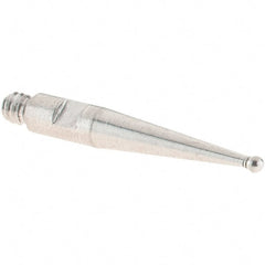 SPI - 1mm Ball Diam, Stainless Steel, Ball Test Indicator Contact Point - 16.3mm Contact Point Length, Use with SPI Integral Series - Exact Tooling